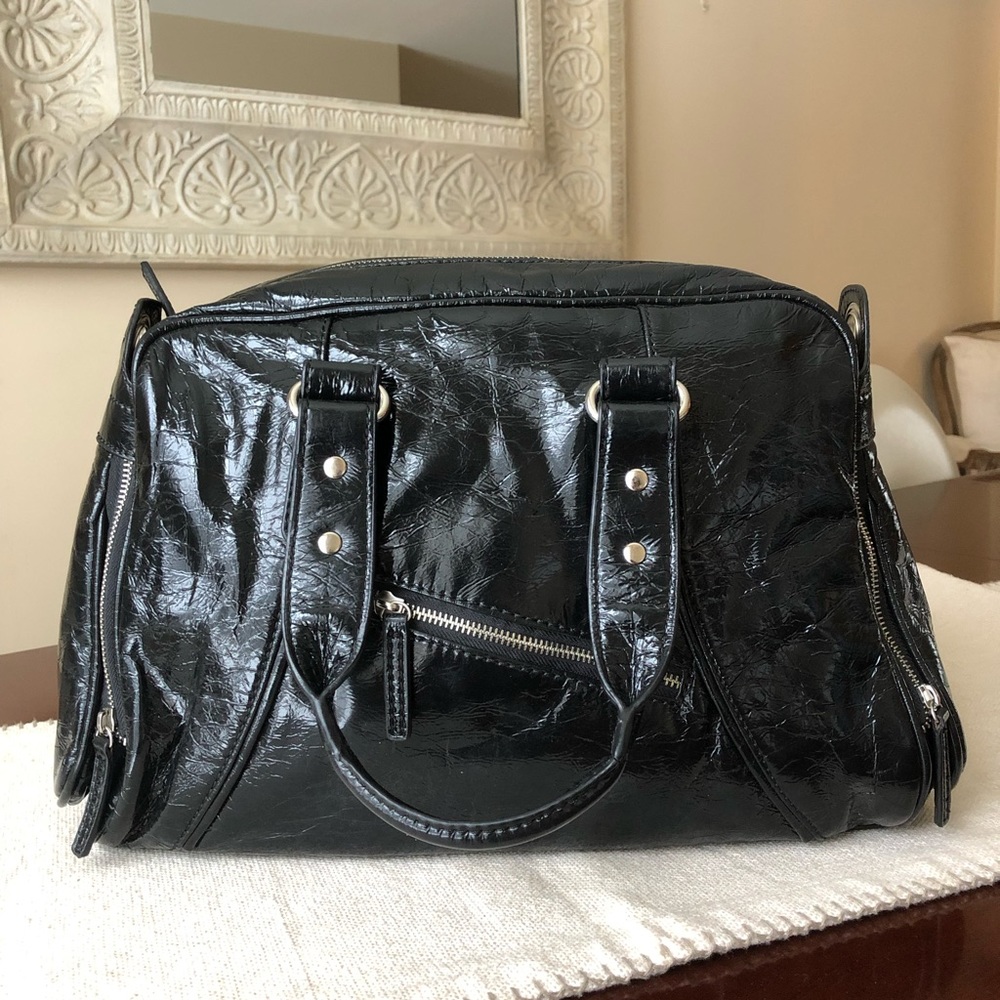 Co-lab by Christopher Kon distressed satchel bag